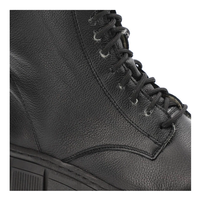 Šnúrovacie Členkové Topánky Wasak - 0660 Czarny Groszek