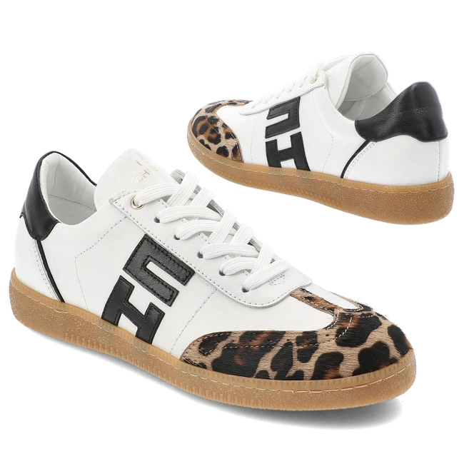 Tenisky CHEBELLO - 4640_-059-504-PSK-S376 Biały/Czarny/Panterka