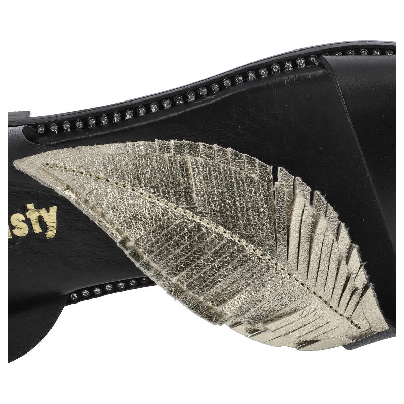 Sandále Dwunasty Shoes - 900/2 Czarny+Złoty