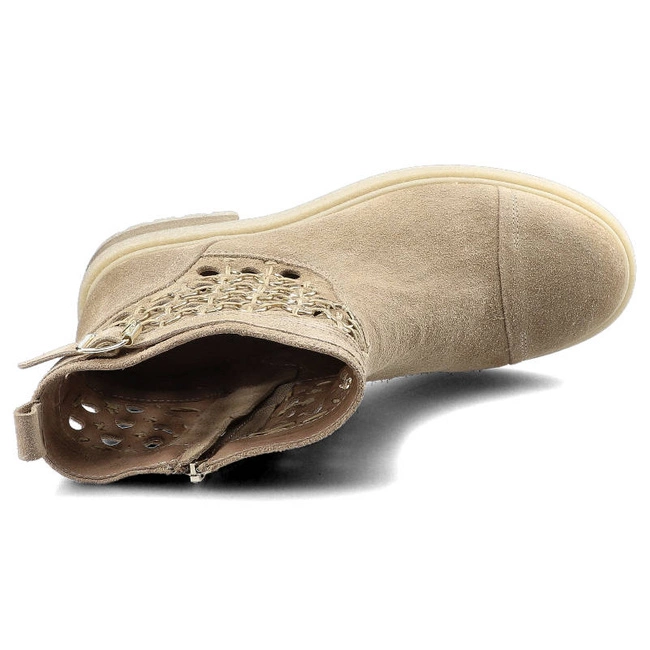 Členkové Topánky Carinii - B7047_-O17-000-000-C48 Beż