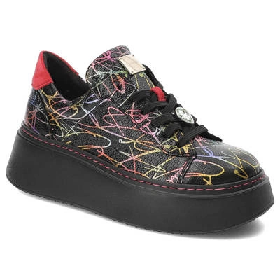 Tenisky Maciejka - 06191-39/00-8 Multikolor Na Czarno