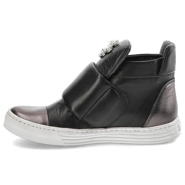 Členkové Topánky Carinii - B3522-F99-G22-000-996 Venus Lustro k. Ciemny/Savage04