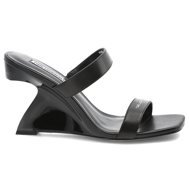 Šľapky KARL LAGERFELD - KL34611 000 Black Lthr