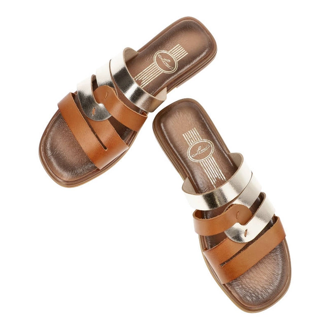 Šľapky Lemar - 40318 Bf.Brąz+Bf.Złoto