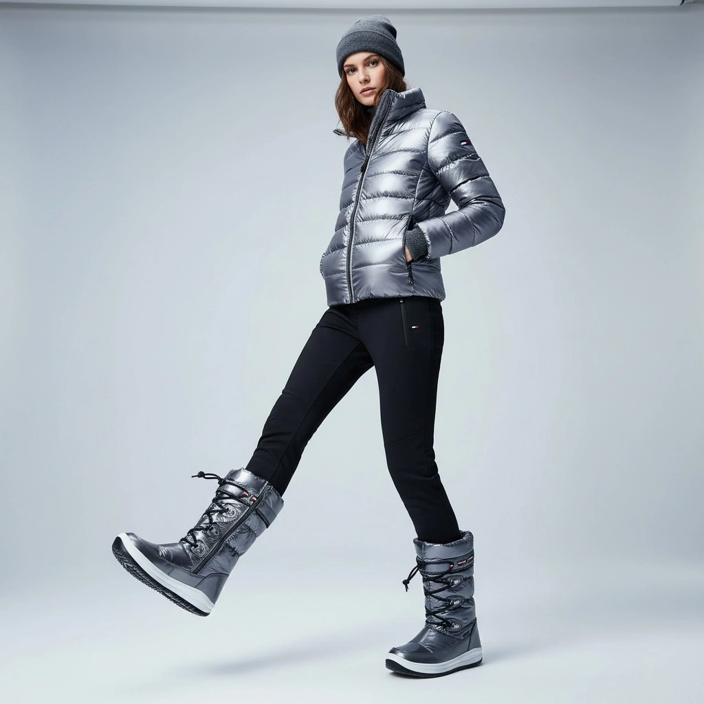 Snehule Tommy Hilfiger - T3A6-32035-1240918 Dark Silver 918