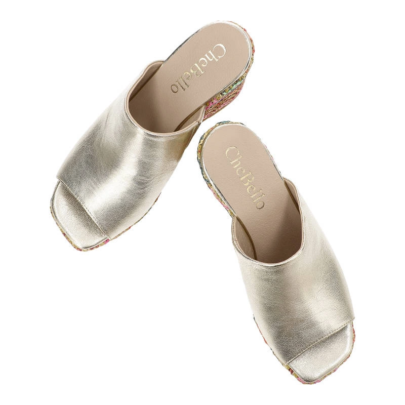 Šľapky Chebello - 4100_-454-000-PSK-S277 Złoty