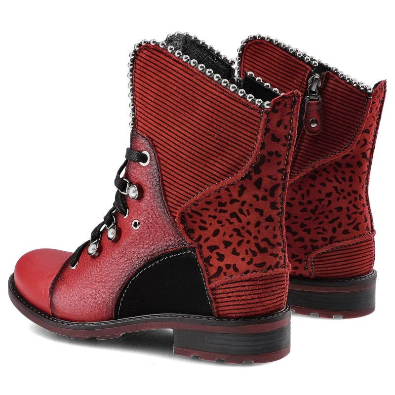 Šnúrovacie Členkové Topánky Maciejka - 3623A-08/00-3 Czerwony