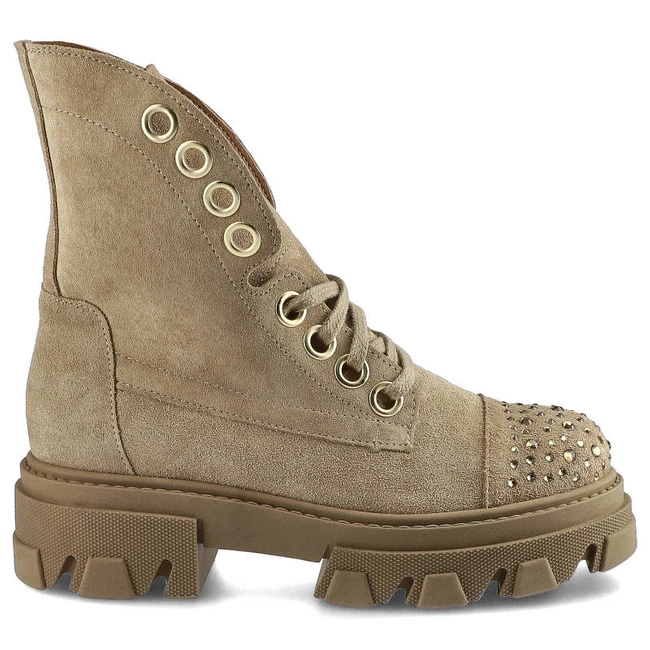 Členkové Topánky Damiss - DS-548 Beż Welur