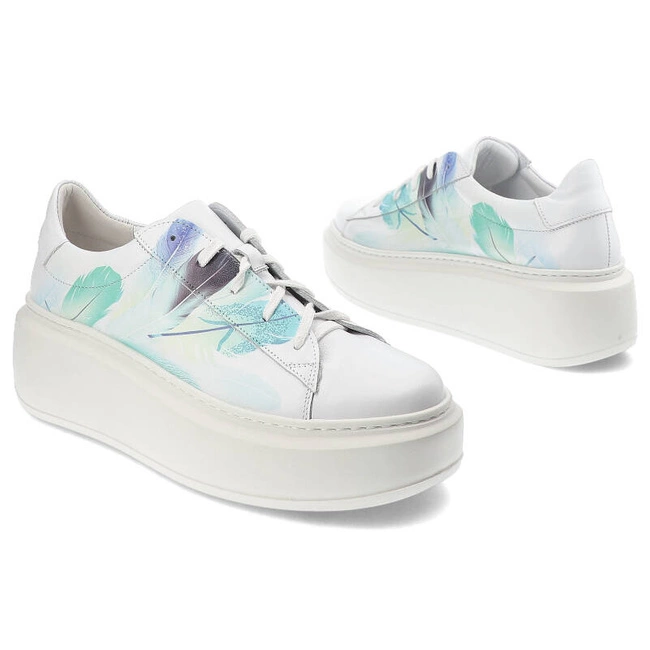 Tenisky Armodo - 024/ML 10 Biały/Pióra