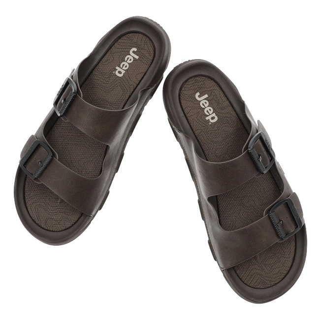 Šľapky JEEP - Daytona JM51131A 030 DK.Brown