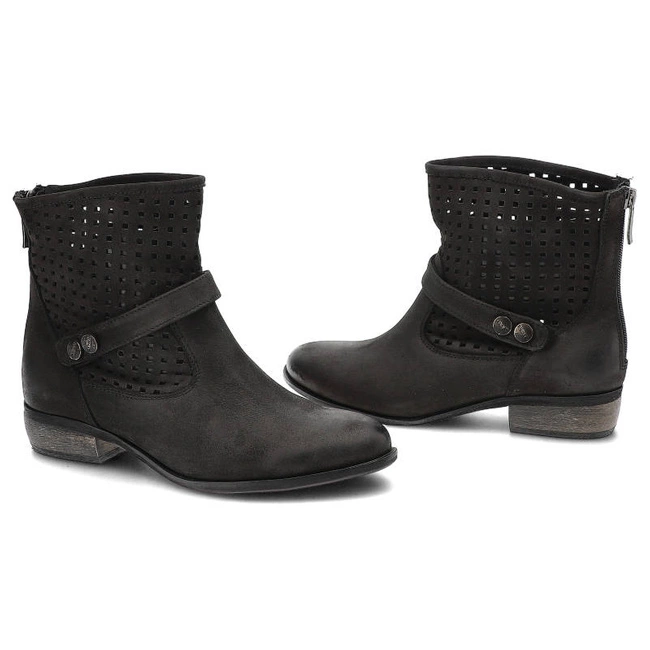 Členkové Topánky Carinii - B2214 Czarny