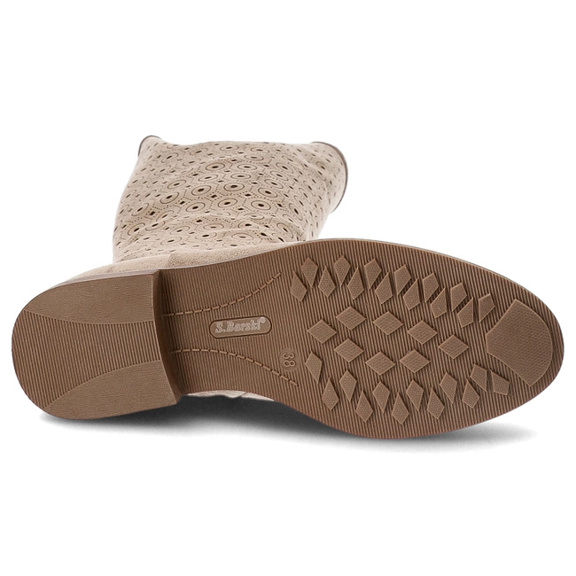 Čižmy S.BARSKI - HY52-531 Beige