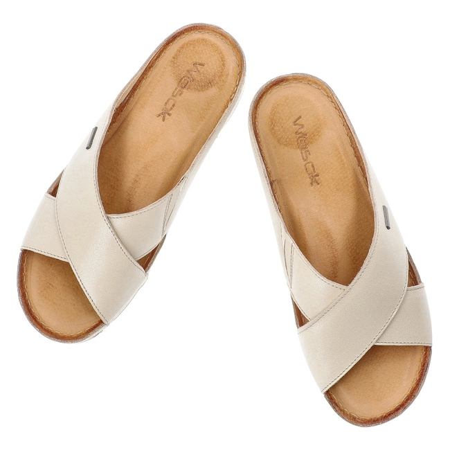 Šľapky WASAK - 0409 Waniliowy