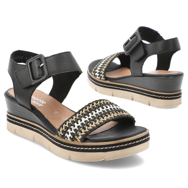 Sandále REMONTE - D2L55-03 Black Combination