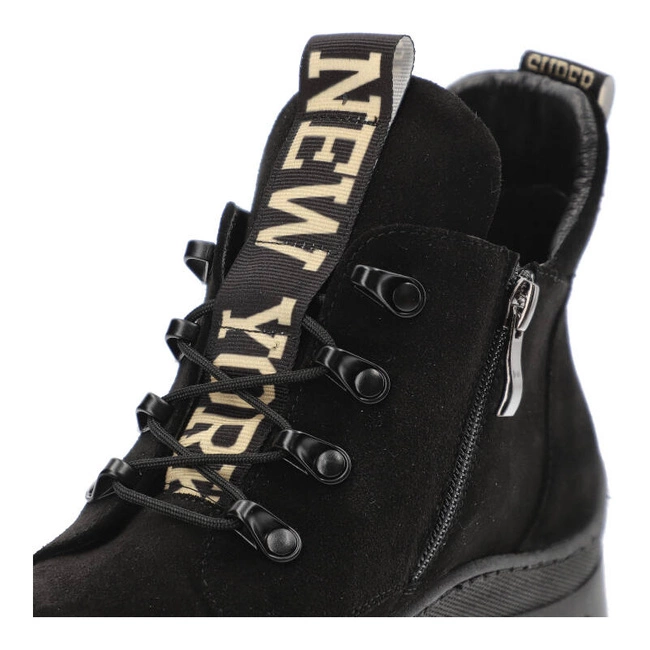 Členkové Topánky Damiss - DS-735 Czarny Welur