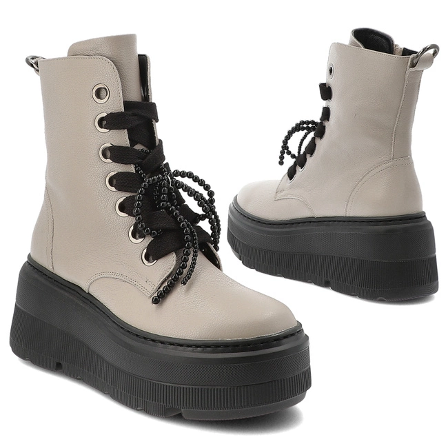 Členkové Topánky KARINO - 5759/022-F Beż/Lico