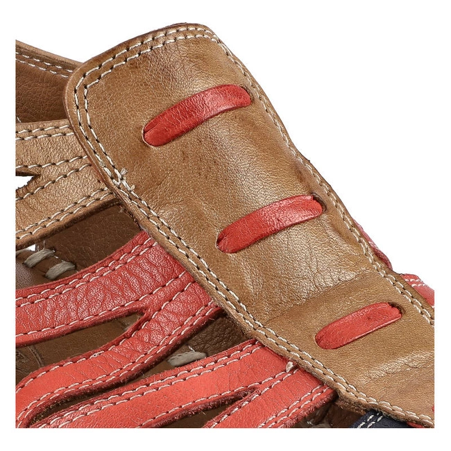 Sandále Lanqier - 38C750 Brown/Blue/Red