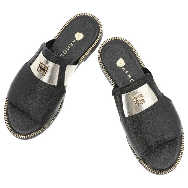Šľapky ARMODO - 40423 V.Czarny/Złoty
