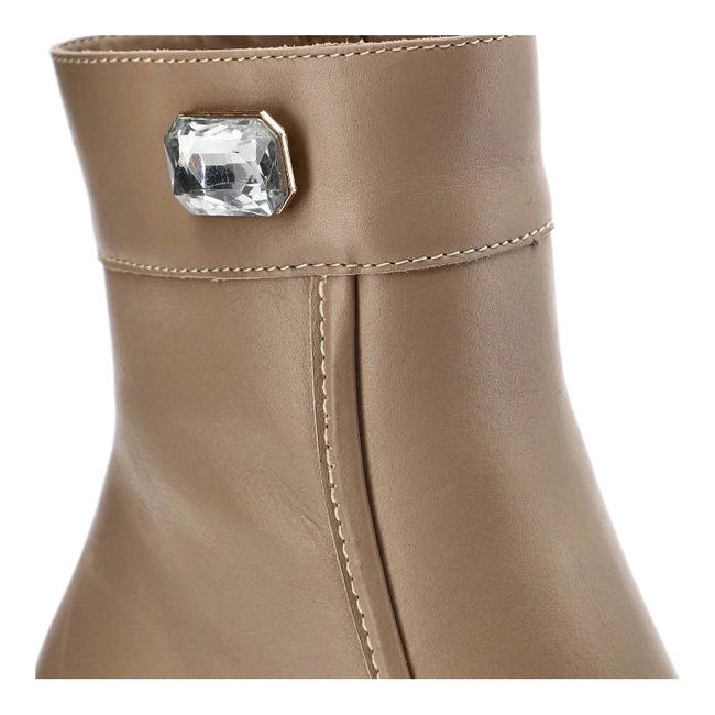 Členkové Topánky Simen - 5589A Ns Beż/Kryształ