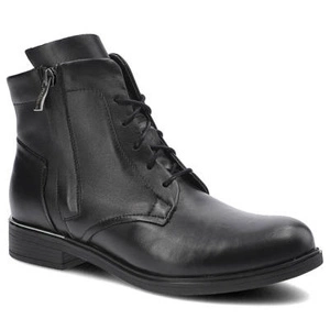 Šnúrovacie Členkové Topánky Pollonus - 5-1005-001 Czarny Lico