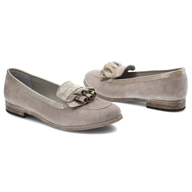 Poltopánky Karino - 2484/127-P Beżowy/Złoty