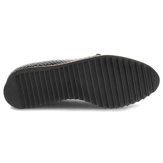 Poltopánky Gamis - 2037 Czarna Łuska/Czarny Lakier