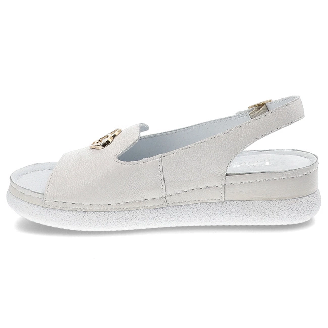 Sandále Pollonus - 5-1620-007 Biały Verona