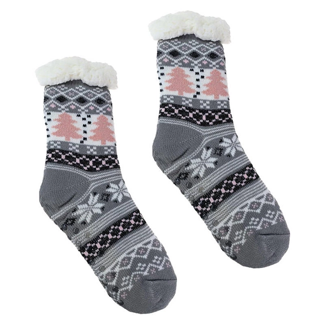 Ponožky Moraj - CDW800-597 Jasny Szary+Róż