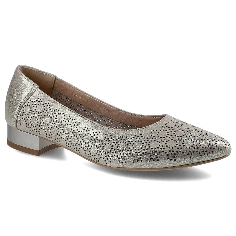 Baleríny Exquisite - 1179/2 Grid Złoty