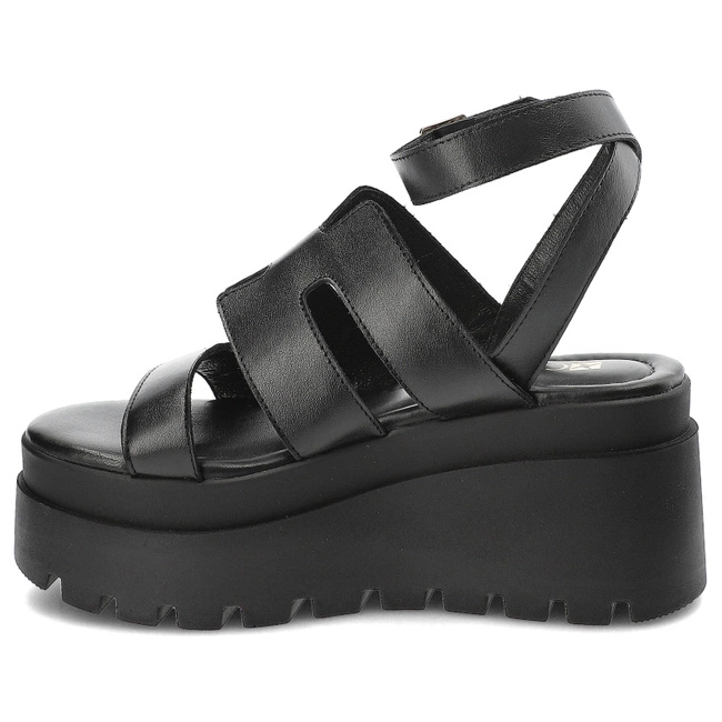 Sandále Carinii - B9423_-E50-000-000-G06 Czarny