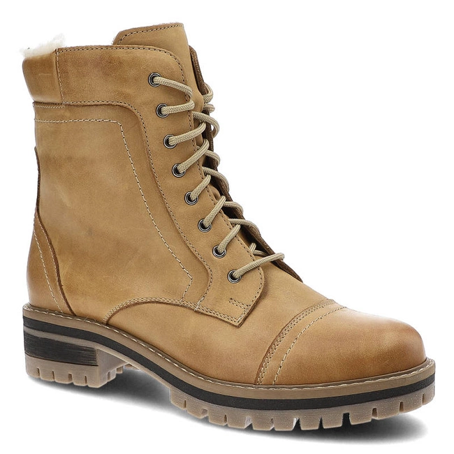 Šnúrovacie Členkové Topánky Wasak - 546N Rudy