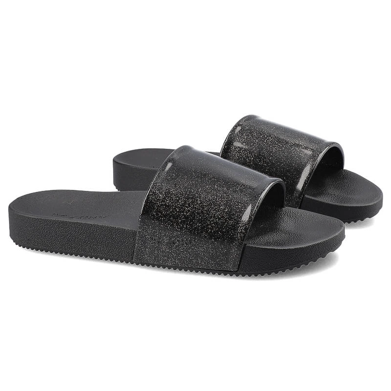Šľapky Zaxy - 17533 Czarny Brokat - DD385022
