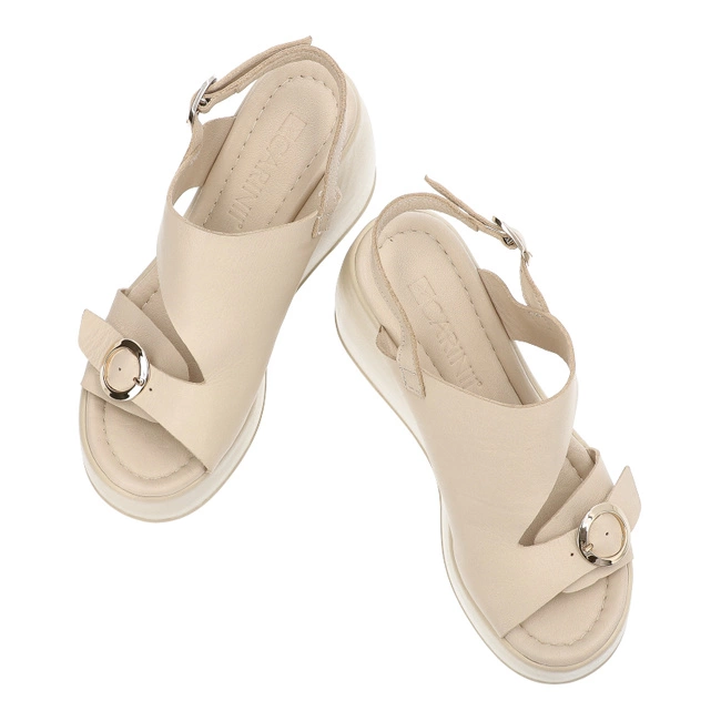 Sandále Carinii - B6441_-491-000-000-000 Beż