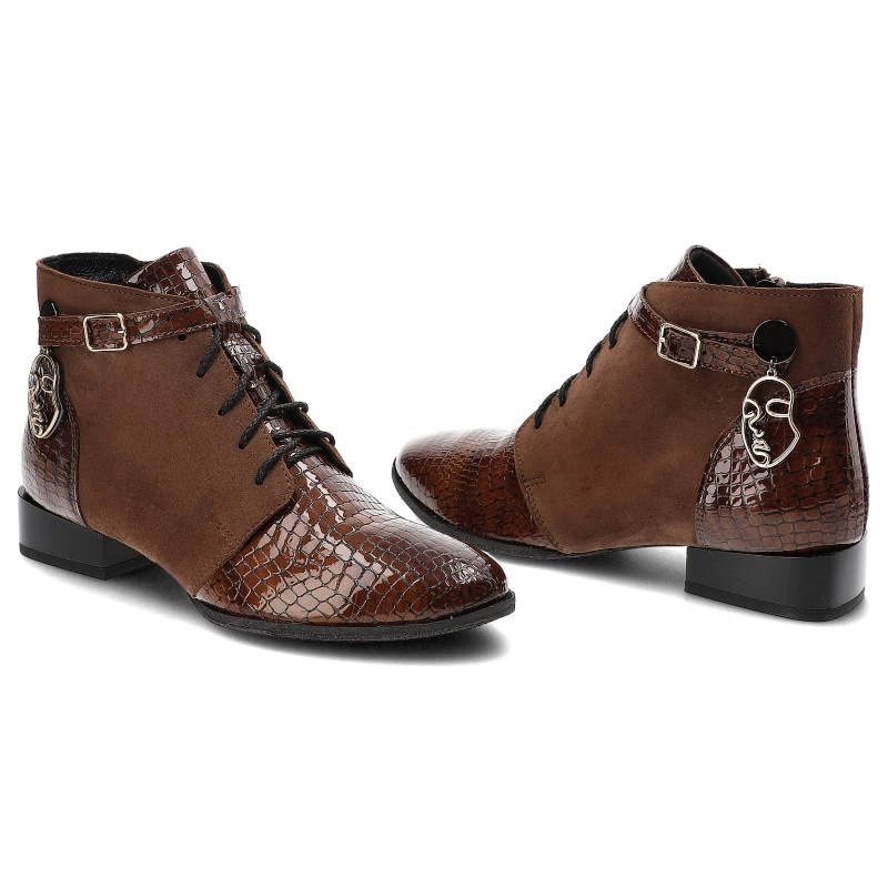 Šnúrovacie Členkové Topánky Maciejka - 5743A-02/00-7 Brąz