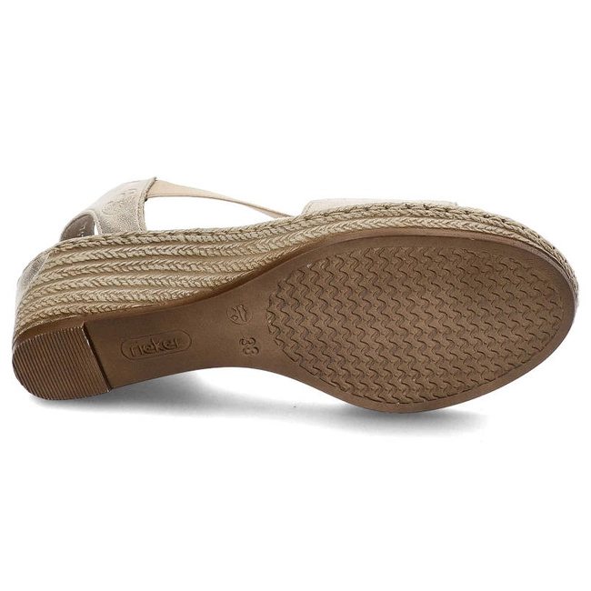 Sandále Rieker - 624H6-60 Beige