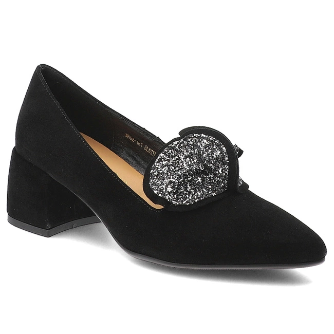 Lodičky S.BARSKI - MR52-181 Black/Silver