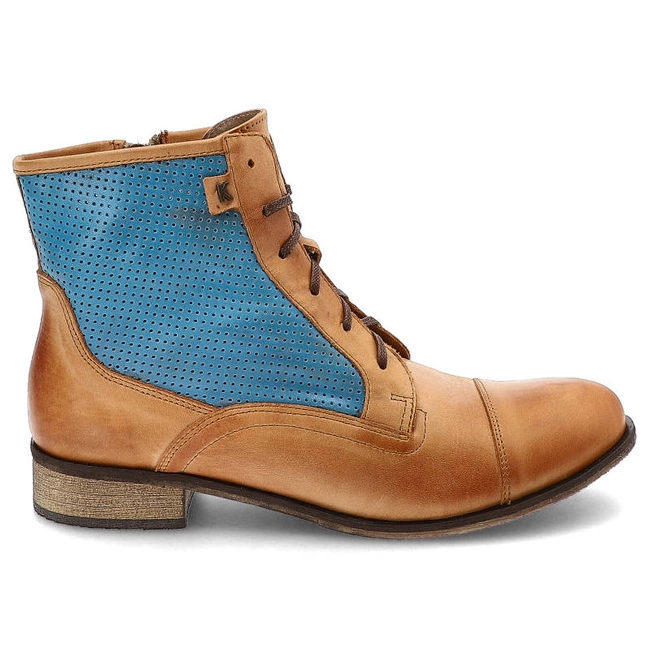 Členkové Topánky Karino - 754/055-P Rudy/Niebieski