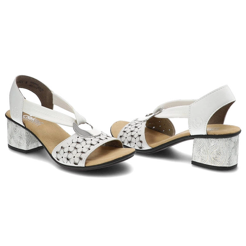 Sandále Rieker - 64677-80 White