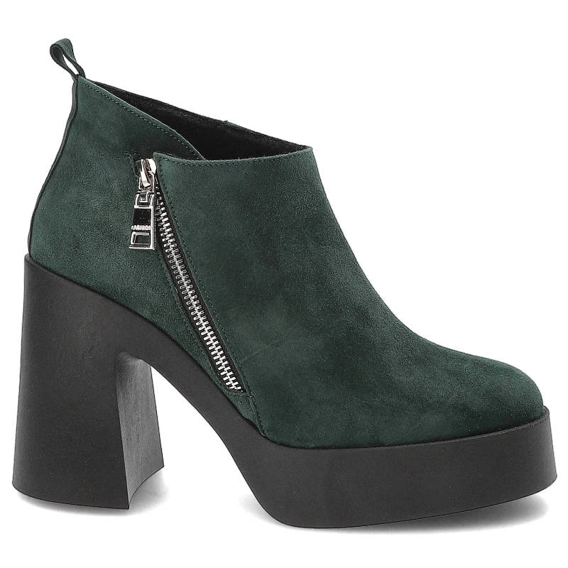 Členkové Topánky Armodo - 1755 Zielony Zamsz