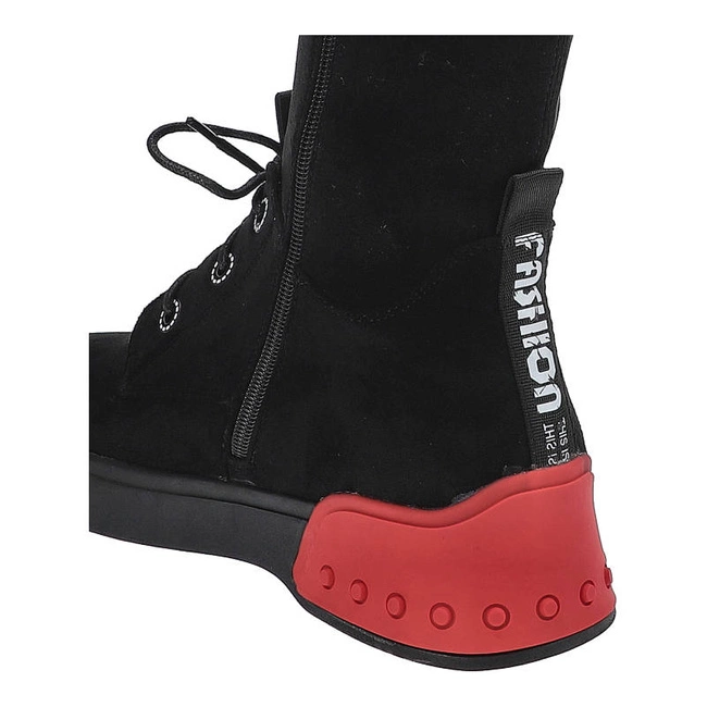 Čižmy Artiker - 49C0482 Czarno-Czerwony