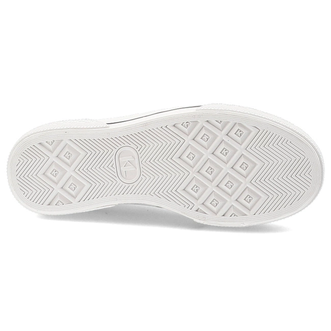 Plátenky KARL LAGERFELD - KL60614T 911 White Canvas