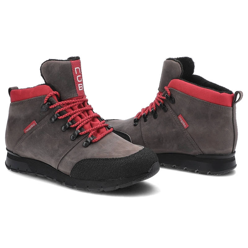 Šnúrovacie Členkové Topánky Nagaba - 072 Grafit