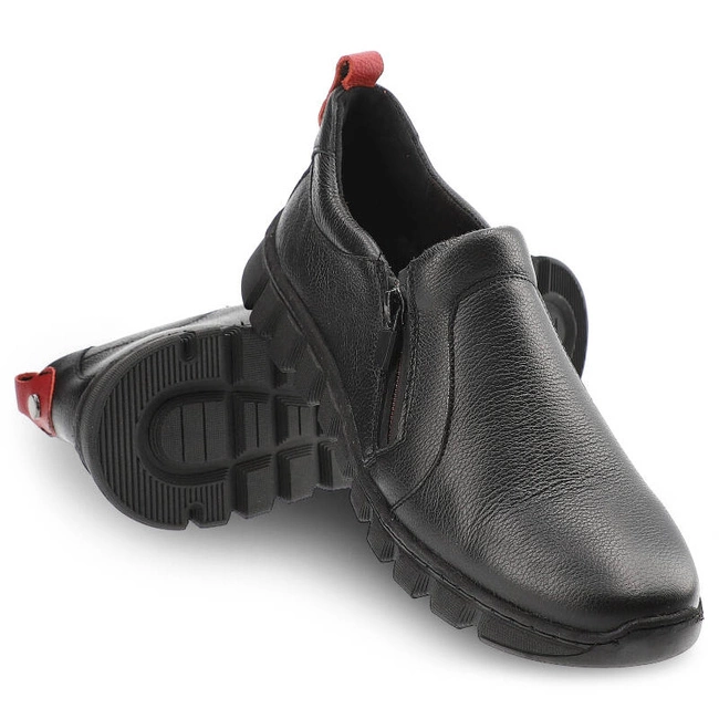 Poltopánky Pollonus - 5-1488-002 Czarny Verona+Czerwony