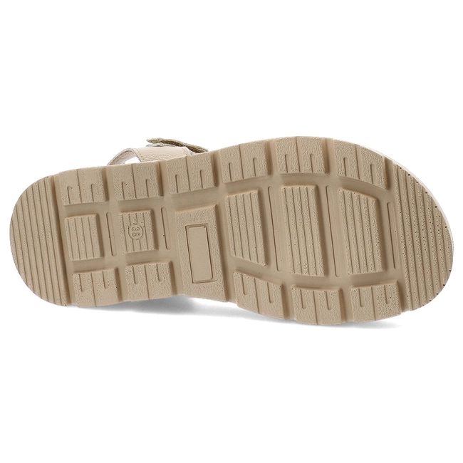 Sandále ARMODO - 40443 V.Taupe+Kryształ Złoto