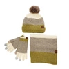 Set: Čiapka, Rukavice, Šál Pepe Moll - 242802 Pack Kaki