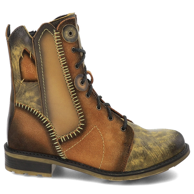 Šnúrovacie Členkové Topánky Maciejka - 06719-07/00-8 Żółty