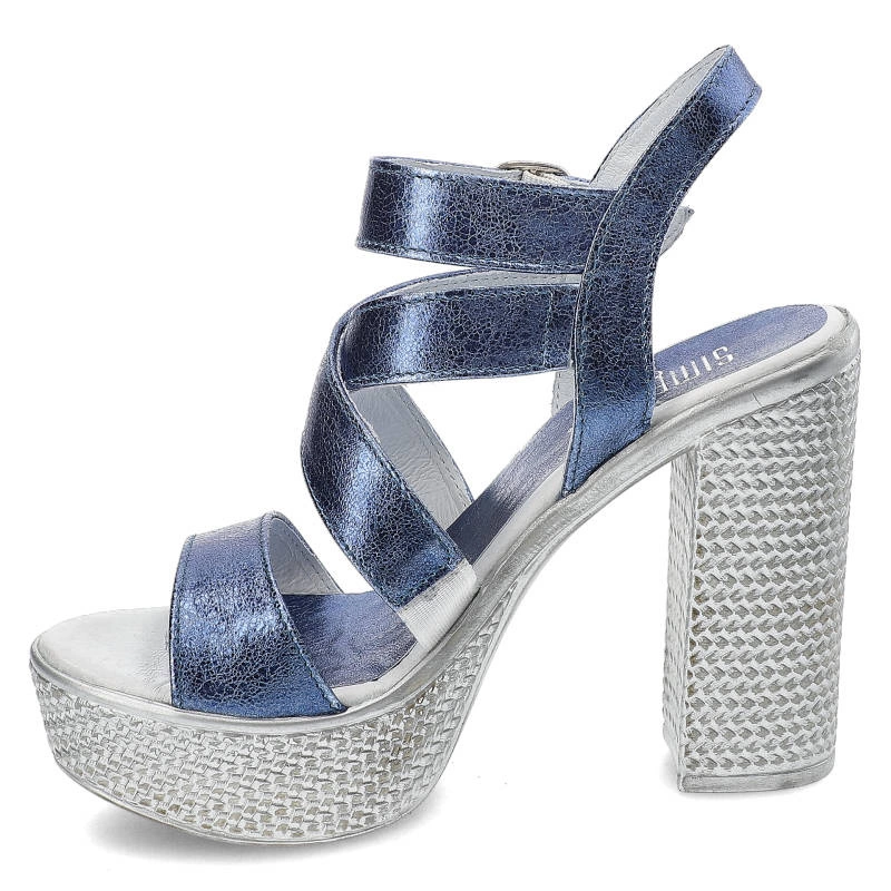 Sandále Simen - 0783 Vs14 Kryształ Niebieski