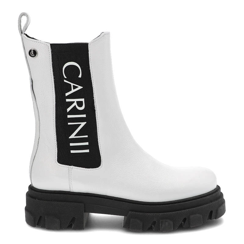 Členkové Topánky Carinii - B8020_-I81-000-000-E33 Czarny/Biały