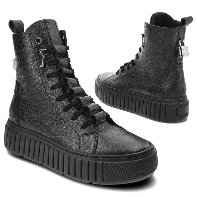 Členkové Topánky Chebello - 4566_-161-000-MIC-S357 Czarny