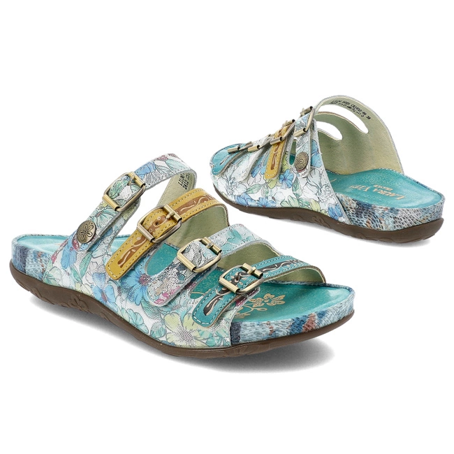Šľapky LAURA VITA - Lillo 5025 CX1933-50 Turquoise